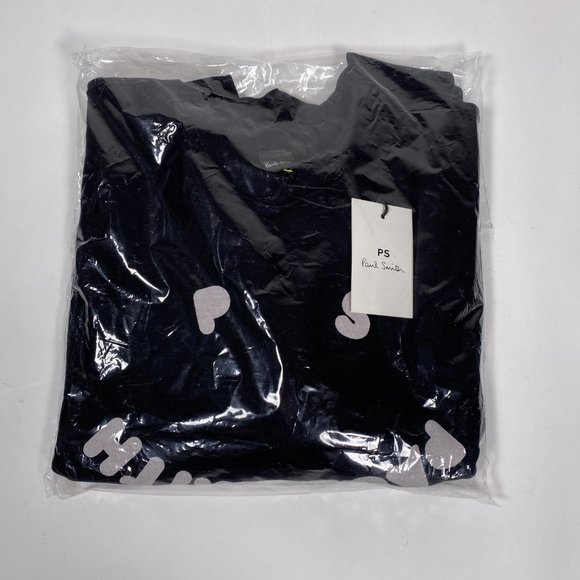 PS PAUL SMITH Black 'Happy Face' Crewneck - Picture 3 of 4